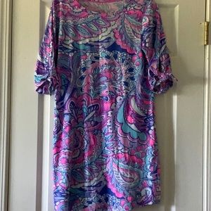 Lilly Pulitzer Blue Pink Dress Size Medium